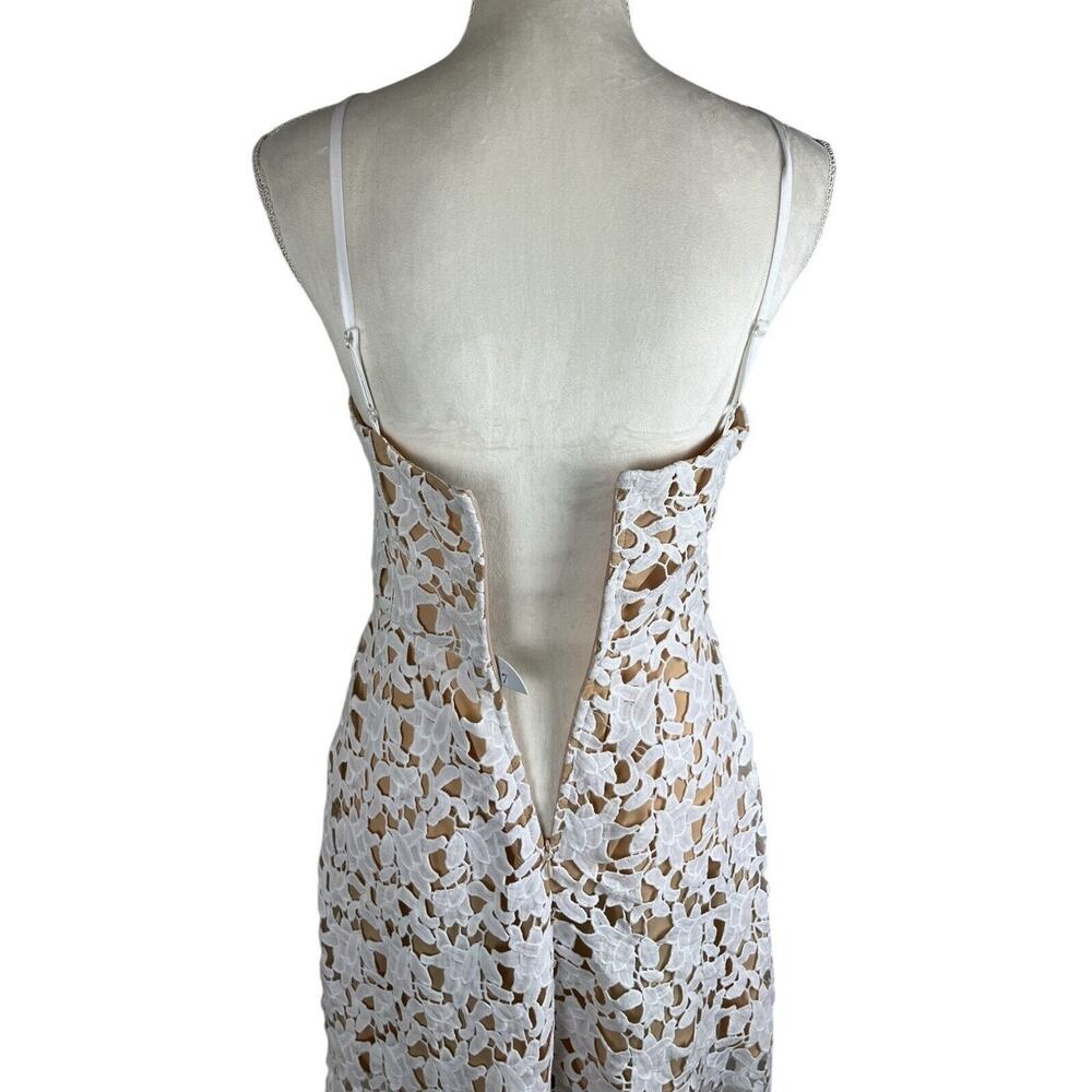 Elegant White Lace High Low Dress - Picture 7 of 9